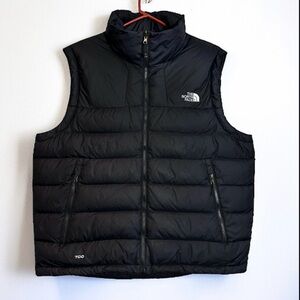 The North Face 700 Down Massif Gilet Puffer Vest Black Zip Front